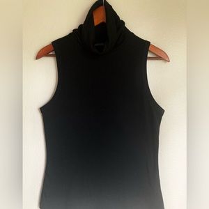 BANANA REPUBLIC Sleeveless Black Turtleneck
